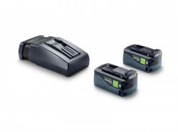 Festool 578737 18v Energy Set with 2 x HighPower 5.0Ah Batteries & Charger